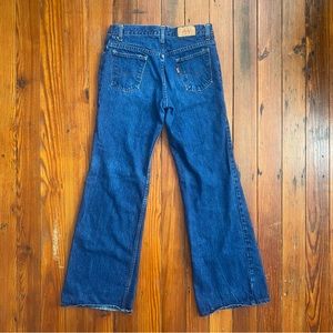 Vintage 70s 29x32 Levi’s Orange tab 515 bootcut / flare snap button jeans